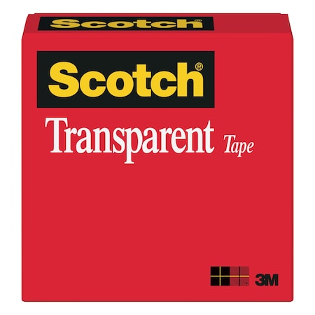 Scotch Trans Tape 600, 1/2"x2592" (12, 7x6, PK72 600
